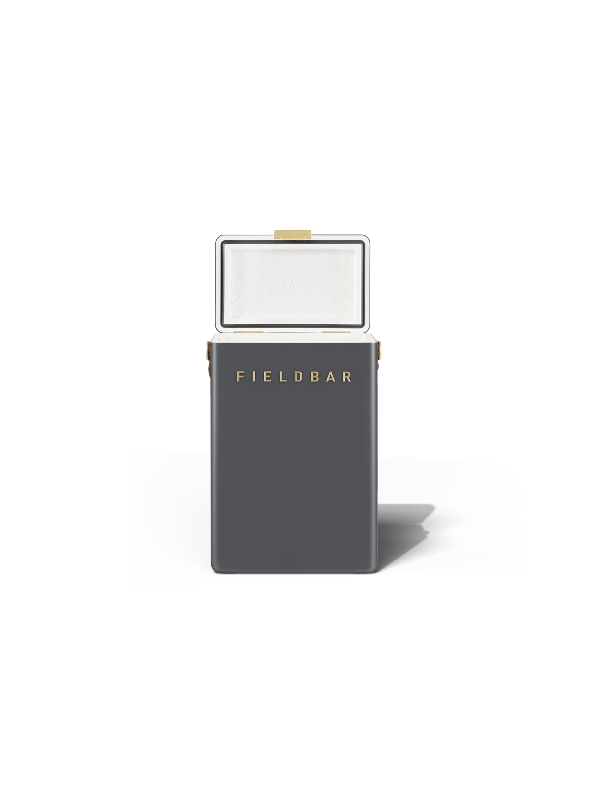 Fieldbar Oyster Grey Drinks Box – lid open interior