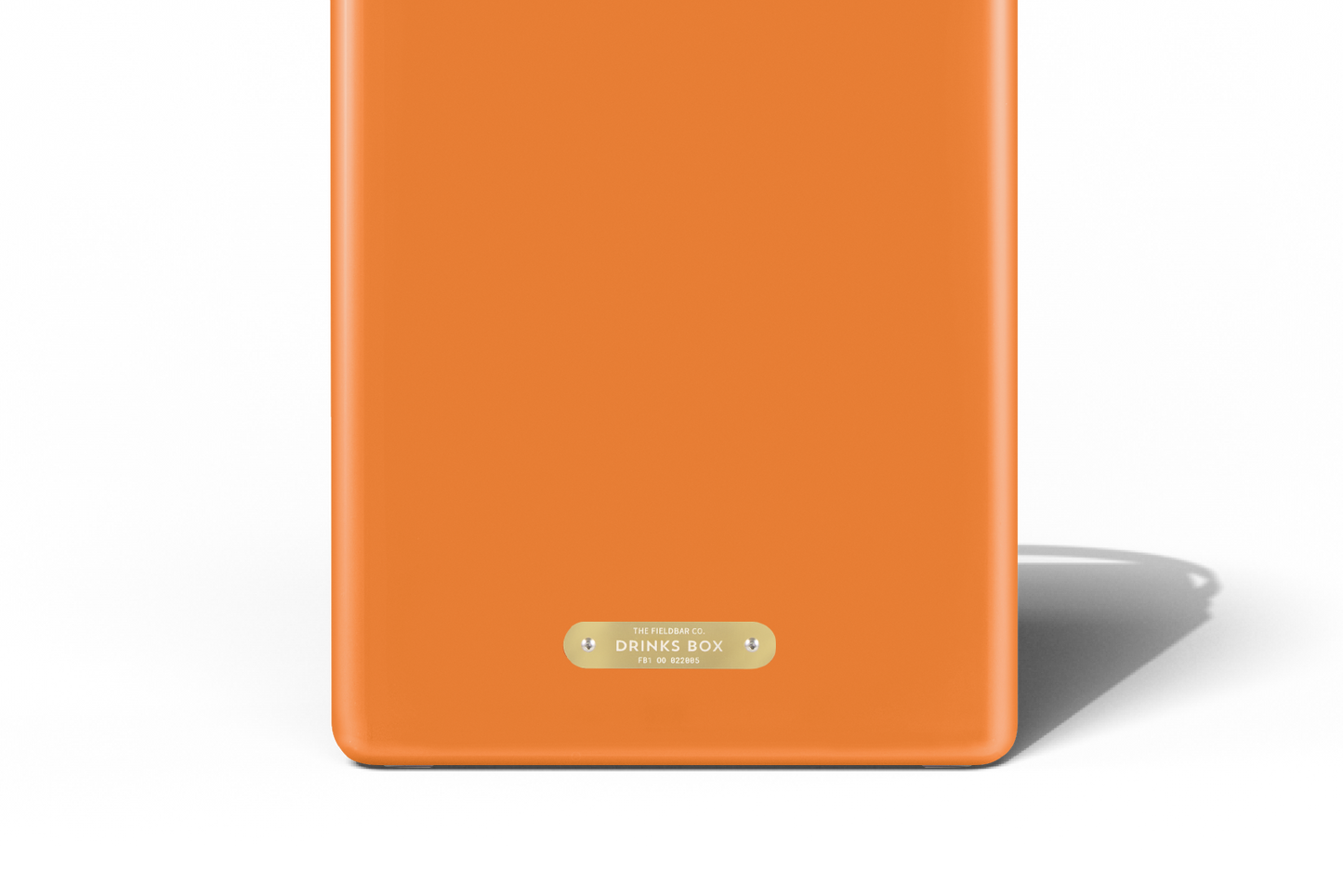 Fieldbar Orchard Orange Drinks Box – brass detail