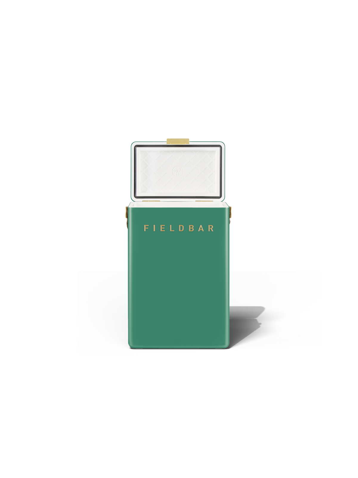 Fieldbar Parisian Green Drinks Box – lid open interior