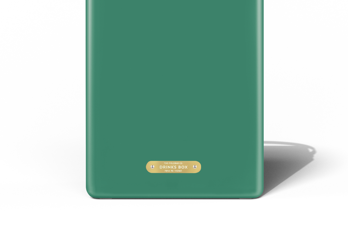 Parisian Green cooler with brass detailing