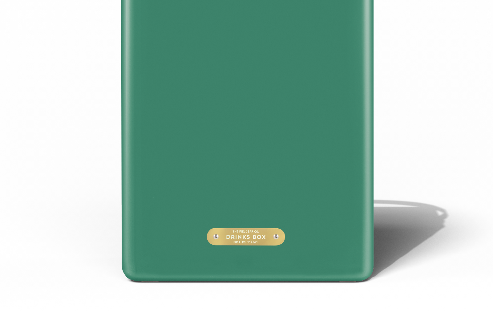 Parisian Green cooler with brass detailing