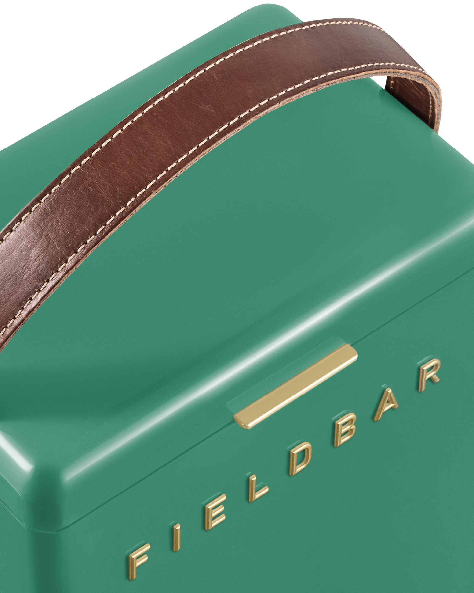 Fieldbar Parisian Green Drinks Box with leather handle