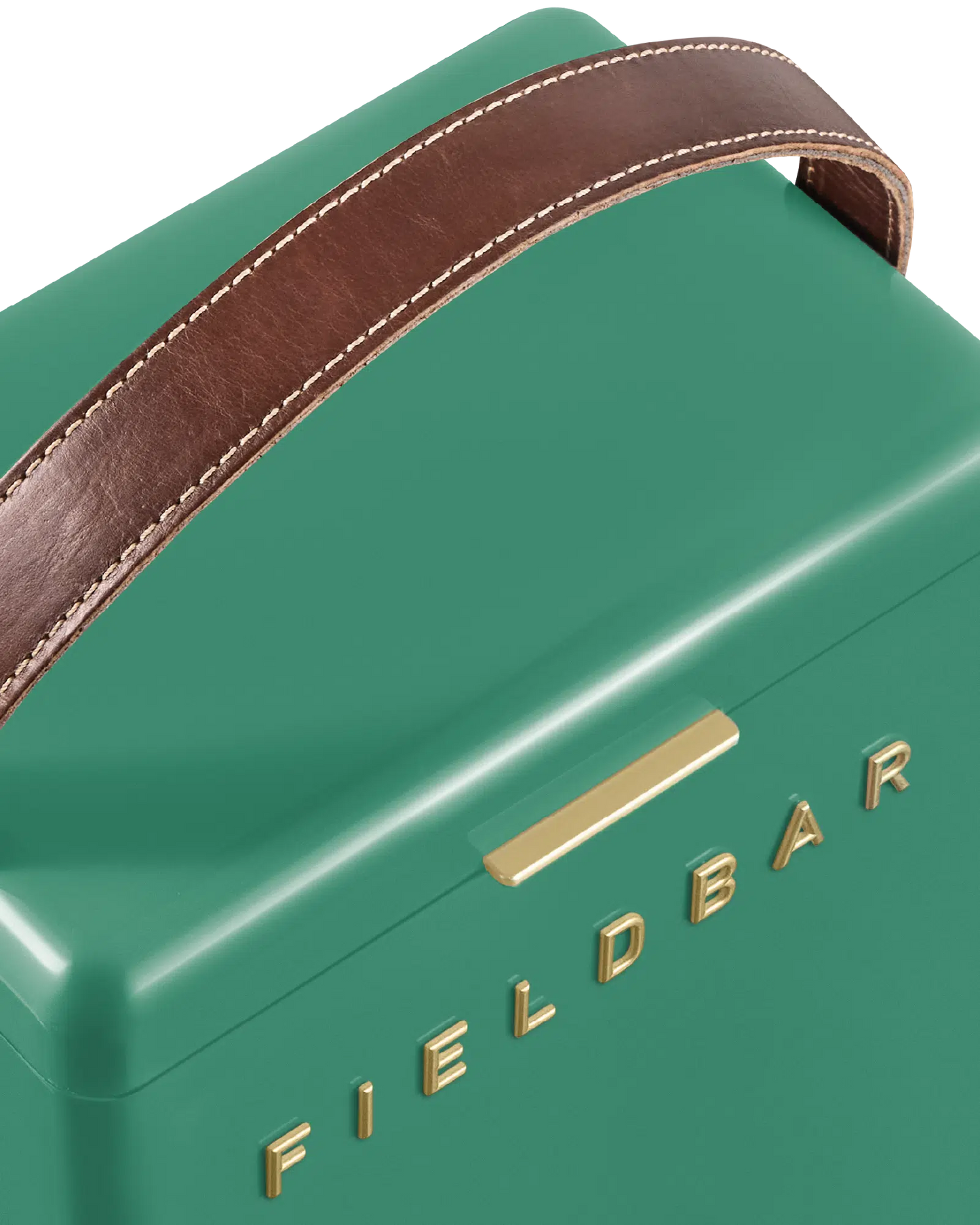 Fieldbar Parisian Green Drinks Box with leather handle