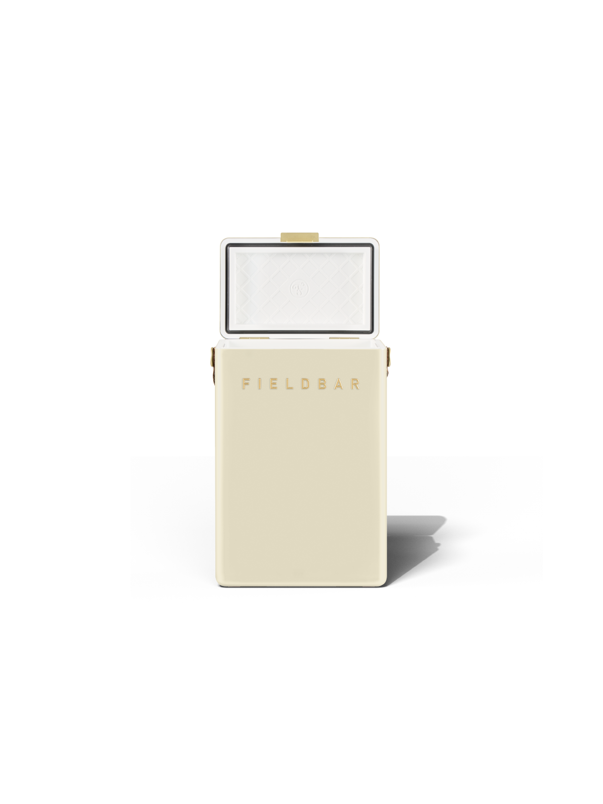 Fieldbar Safari White Drinks Box – lid open interior