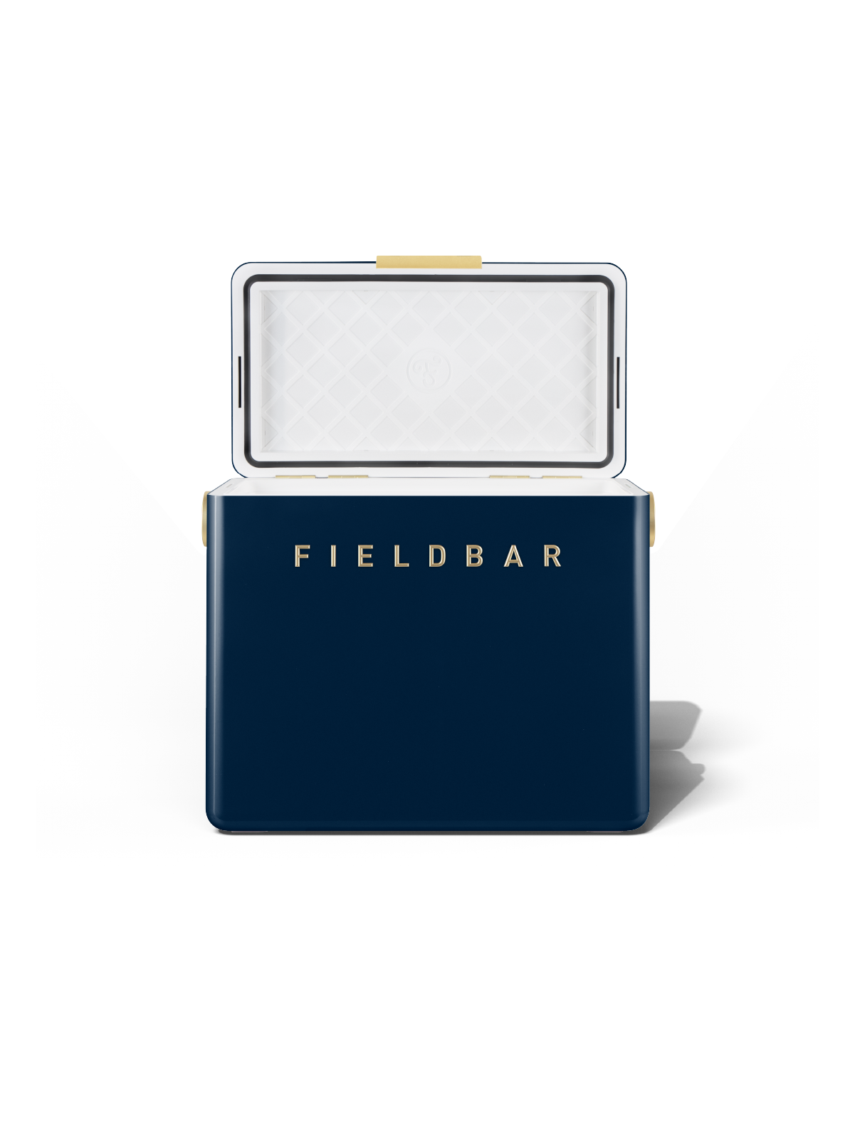 Fieldbar Sea Boat Blue Gin Trunk – lid open interior