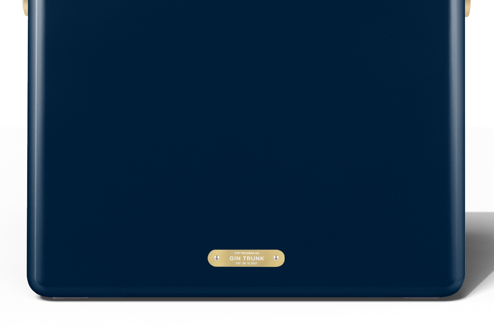 Sea Boat Blue hardcase gin cooler brass detail