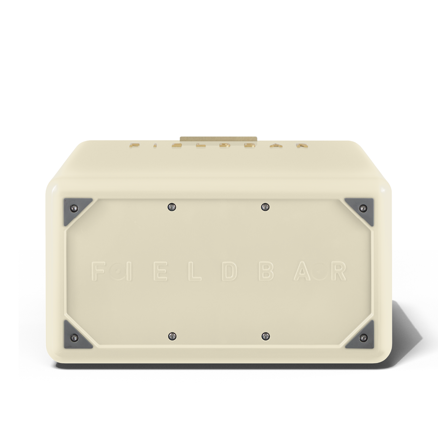 Base of the Fieldbar Safari White Gin Trunk cooler