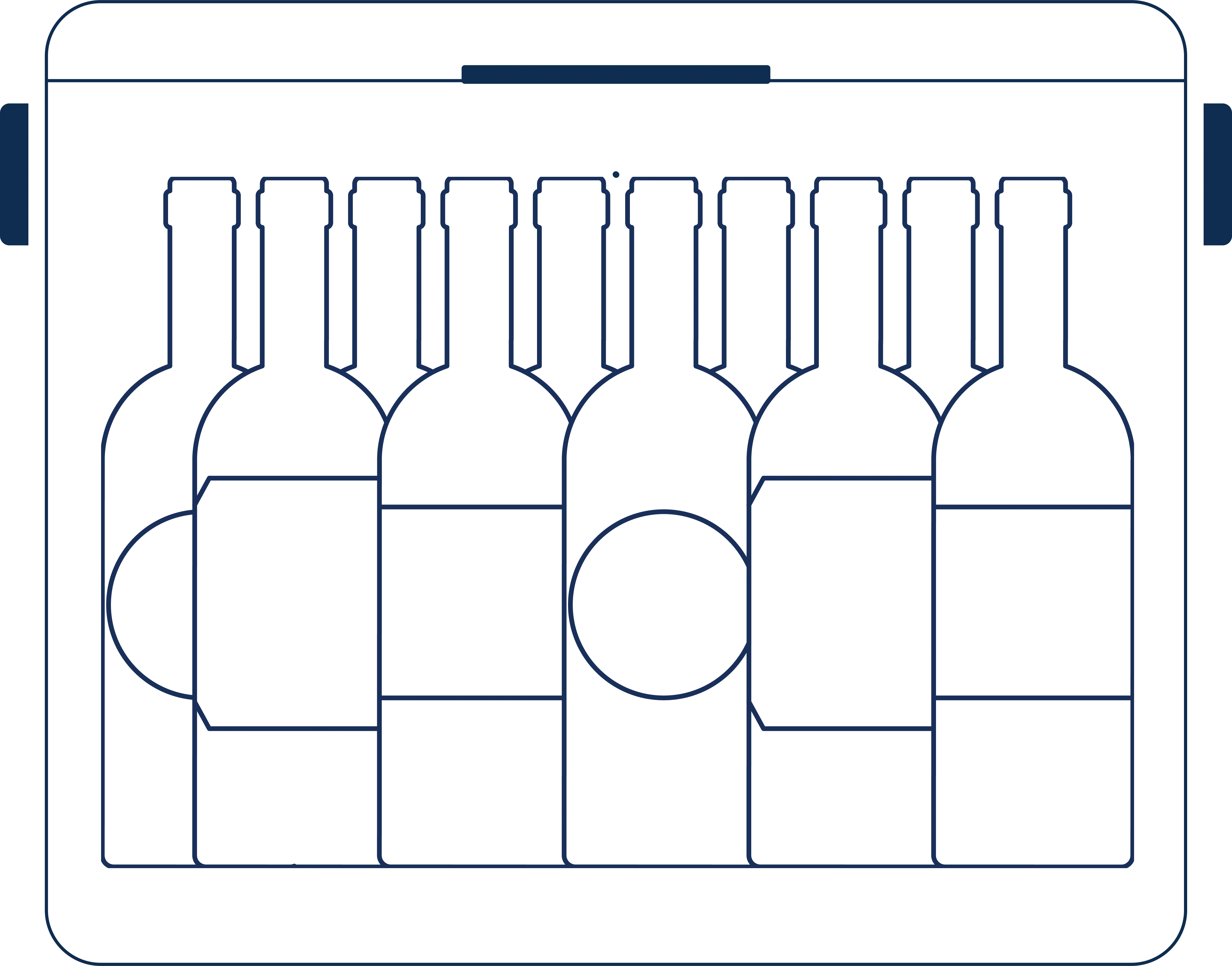 10 Wine Bottles 750ml